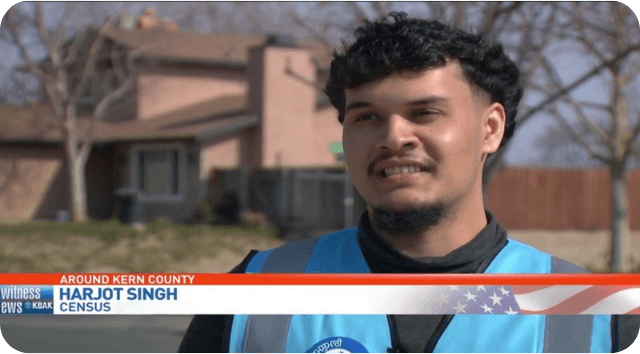 Local news segment featuring Census outreach work