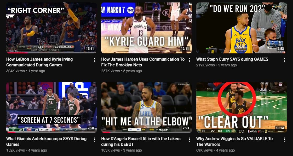 JeezyWay YouTube video list showing view counts